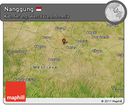 Satellite 3D Map of Nanggung