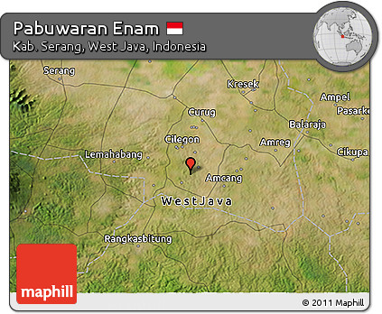 Satellite 3D Map of Pabuwaran Enam