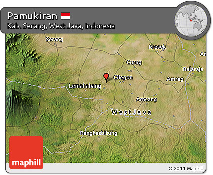 Satellite 3D Map of Pamukiran
