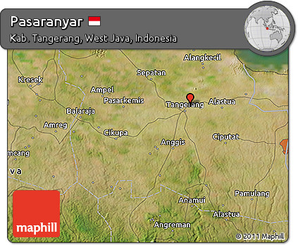 Satellite 3D Map of Pasaranyar
