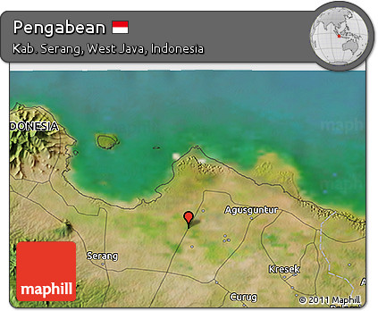 Satellite 3D Map of Pengabean
