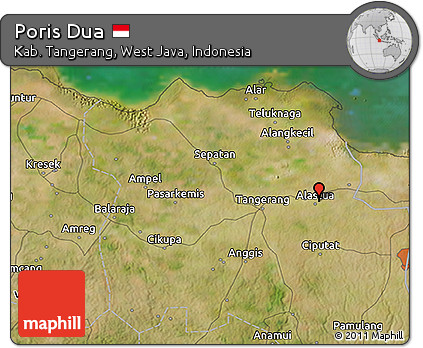 Satellite 3D Map of Poris Dua