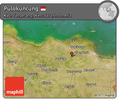 Satellite 3D Map of Pulokuncung
