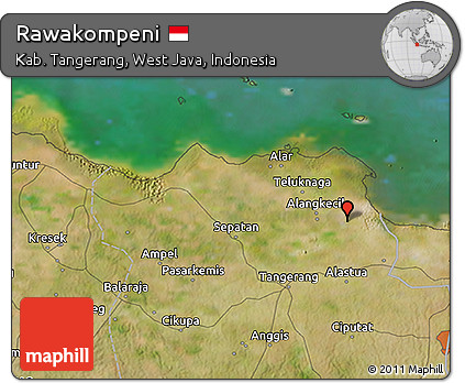 Satellite 3D Map of Rawakompeni