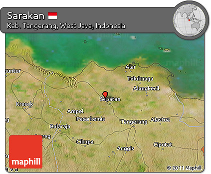 Satellite 3D Map of Sarakan