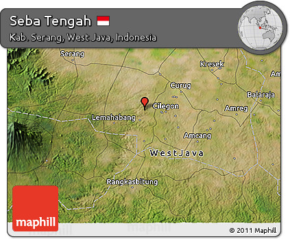 Satellite 3D Map of Seba Tengah