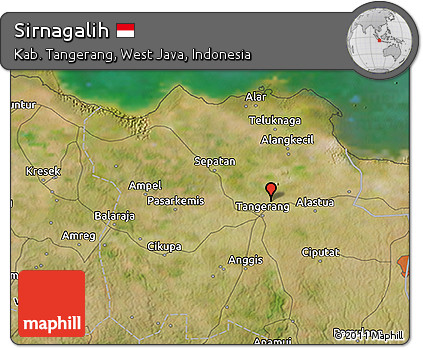 Satellite 3D Map of Sirnagalih