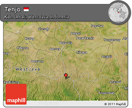 Satellite 3D Map of Tenjo