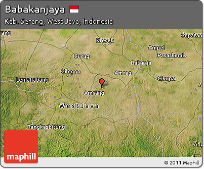 Satellite 3D Map of Babakanjaya