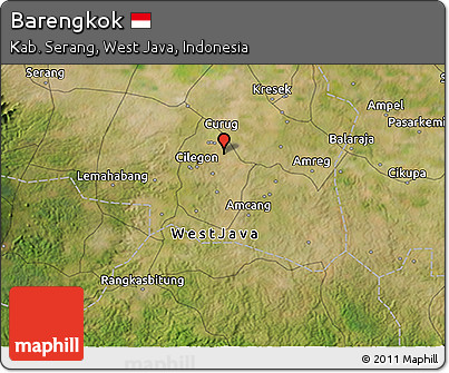 Satellite 3D Map of Barengkok