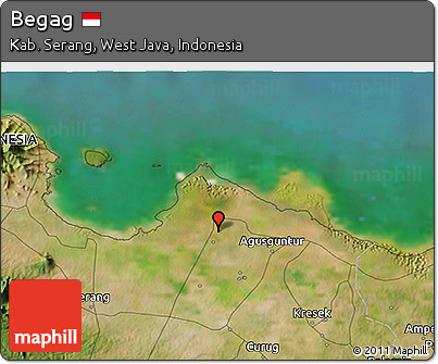 Satellite 3D Map of Begag