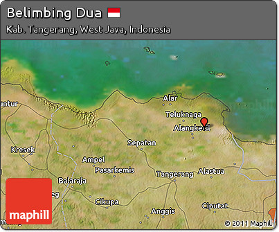 Satellite 3D Map of Belimbing Dua
