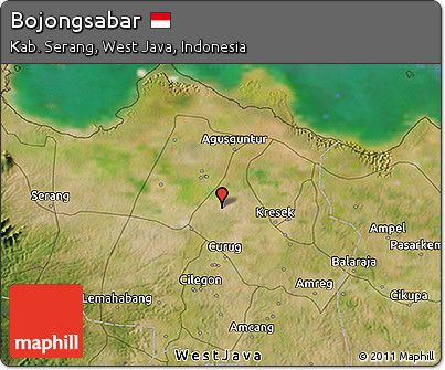 Satellite 3D Map of Bojongsabar