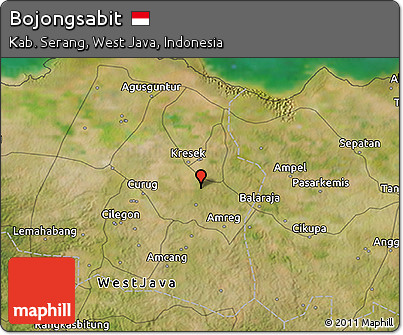 Satellite 3D Map of Bojongsabit