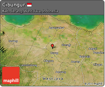 Satellite 3D Map of Cibungur