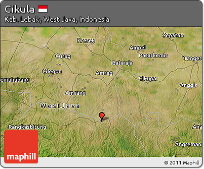 Satellite 3D Map of Cikula
