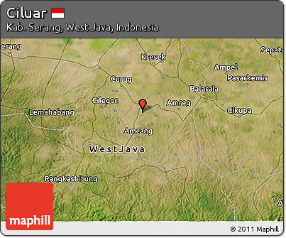 Satellite 3D Map of Ciluar