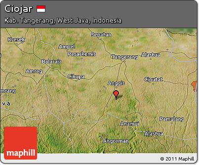 Satellite 3D Map of Ciojar