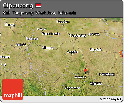 Satellite 3D Map of Cipeucong