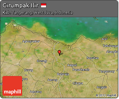 Satellite 3D Map of Cirumpak Ilir