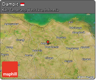 Satellite 3D Map of Dampit