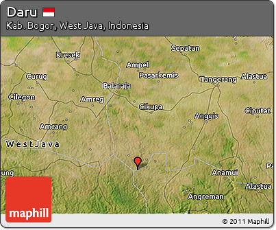 Satellite 3D Map of Daru