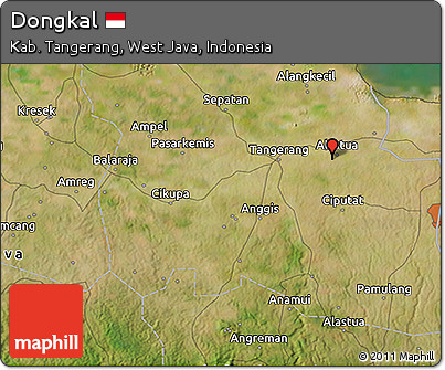 Satellite 3D Map of Dongkal