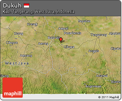 Satellite 3D Map of Dukuh