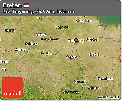 Satellite 3D Map of Eretan