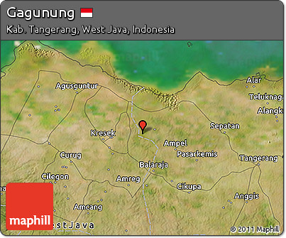Satellite 3D Map of Gagunung
