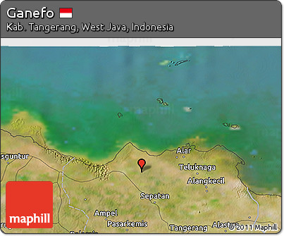 Satellite 3D Map of Ganefo