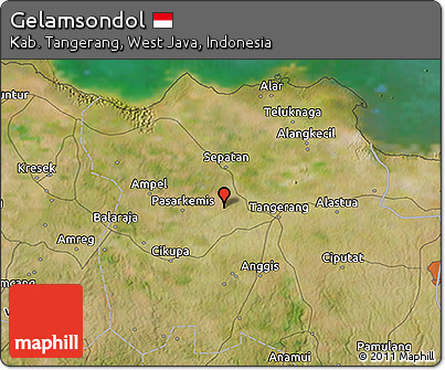 Satellite 3D Map of Gelamsondol