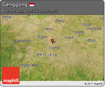 Satellite 3D Map of Genggong