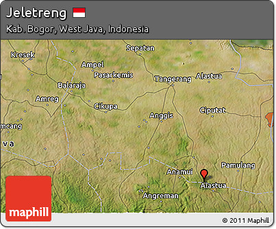 Satellite 3D Map of Jeletreng