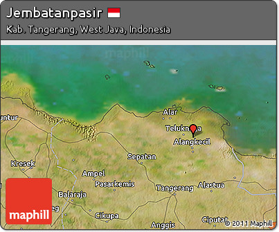 Satellite 3D Map of Jembatanpasir