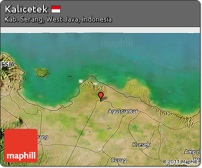 Satellite 3D Map of Kalicetek