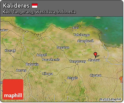 Satellite 3D Map of Kalideres