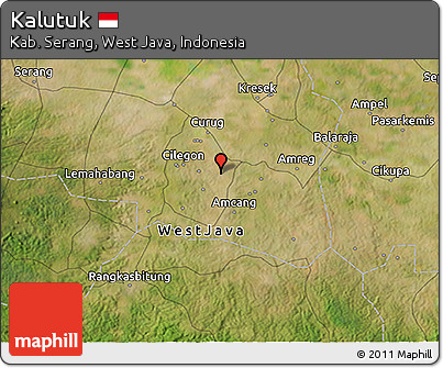 Satellite 3D Map of Kalutuk