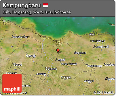 Satellite 3D Map of Kampungbaru