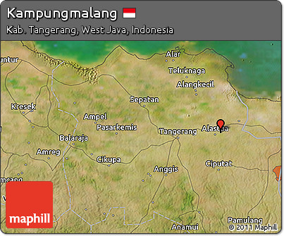 Satellite 3D Map of Kampungmalang