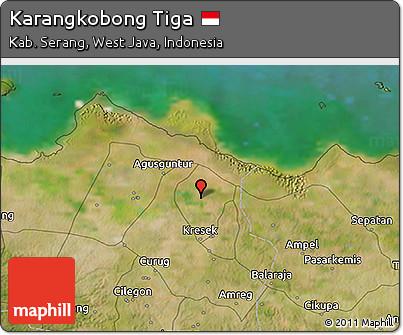 Satellite 3D Map of Karangkobong Tiga