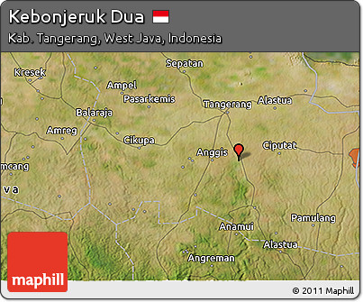 Satellite 3D Map of Kebonjeruk Dua