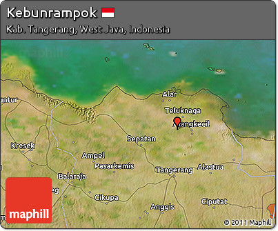 Satellite 3D Map of Kebunrampok