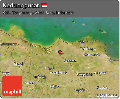 Satellite 3D Map of Kedungputat