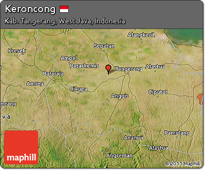 Satellite 3D Map of Keroncong