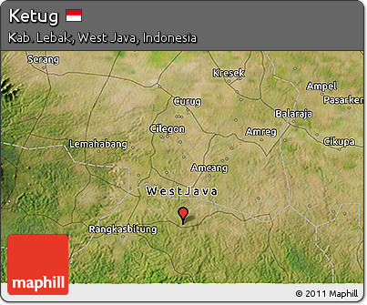 Satellite 3D Map of Ketug