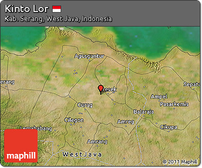 Satellite 3D Map of Kinto Lor