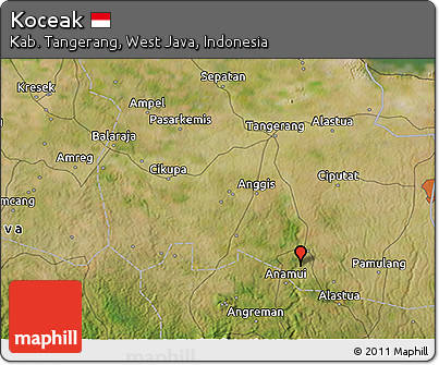 Satellite 3D Map of Koceak