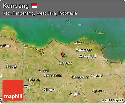 Satellite 3D Map of Kondang