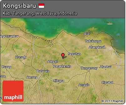 Satellite 3D Map of Kongsibaru
